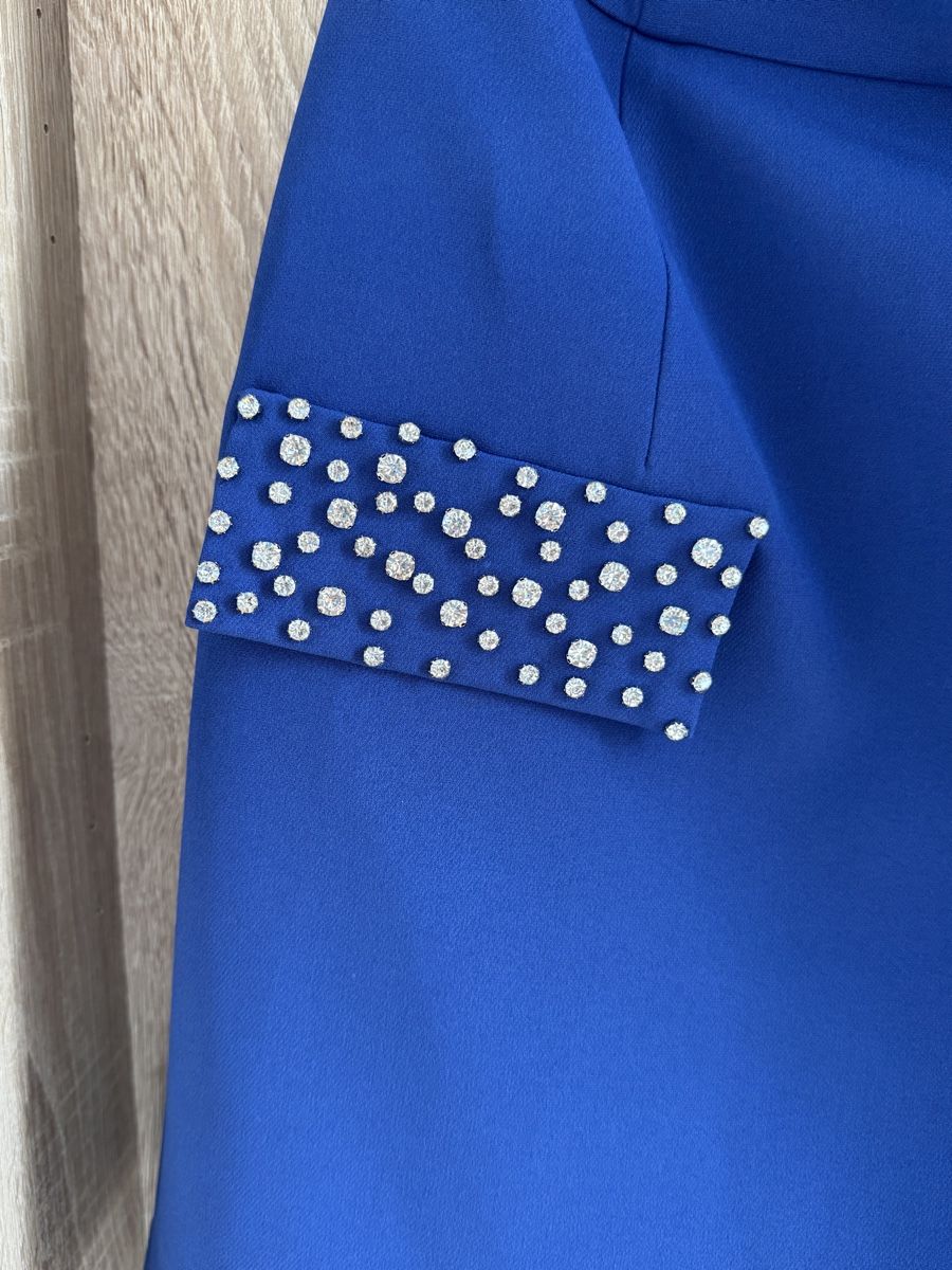 Kleider: Elegantes blaues Mini-Kleid mit Strass-Details – Abend – Gebraucht aus Effretikon von Lunaaa_ 6