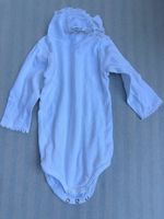 Petit Bateau Body Gr. 74 / 12 Monate, weiss, langarm