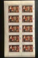 Briefmarken aus Sowjetunion Bogen 1983 Weißrussische Gemälde