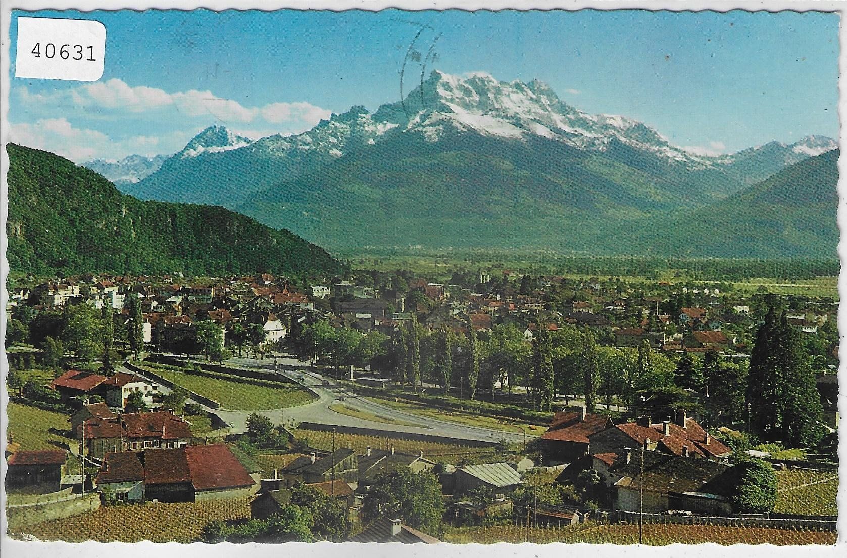 Cartoline postali: Aigle - Vue generale et les Dents du Midi – Usato da Ettingen venduto da Kartenplanet