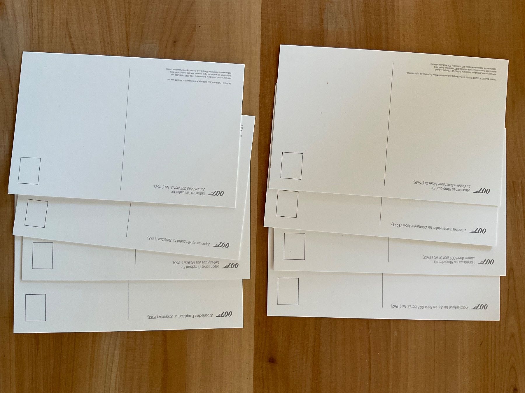 Cartoline postali: Postkarten Sammlung mit James Bond 007 Motive – Nuovo e nell'imballaggio originale da Rümlang venduto da Kartenpost1 1