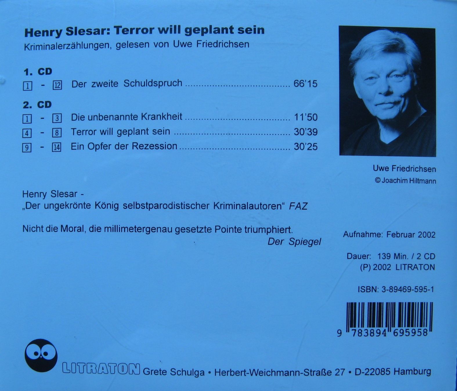 Audiolibri: Henry Slesar - Terror will geplant sein – Usato da Frauenfeld venduto da Interessent1 1