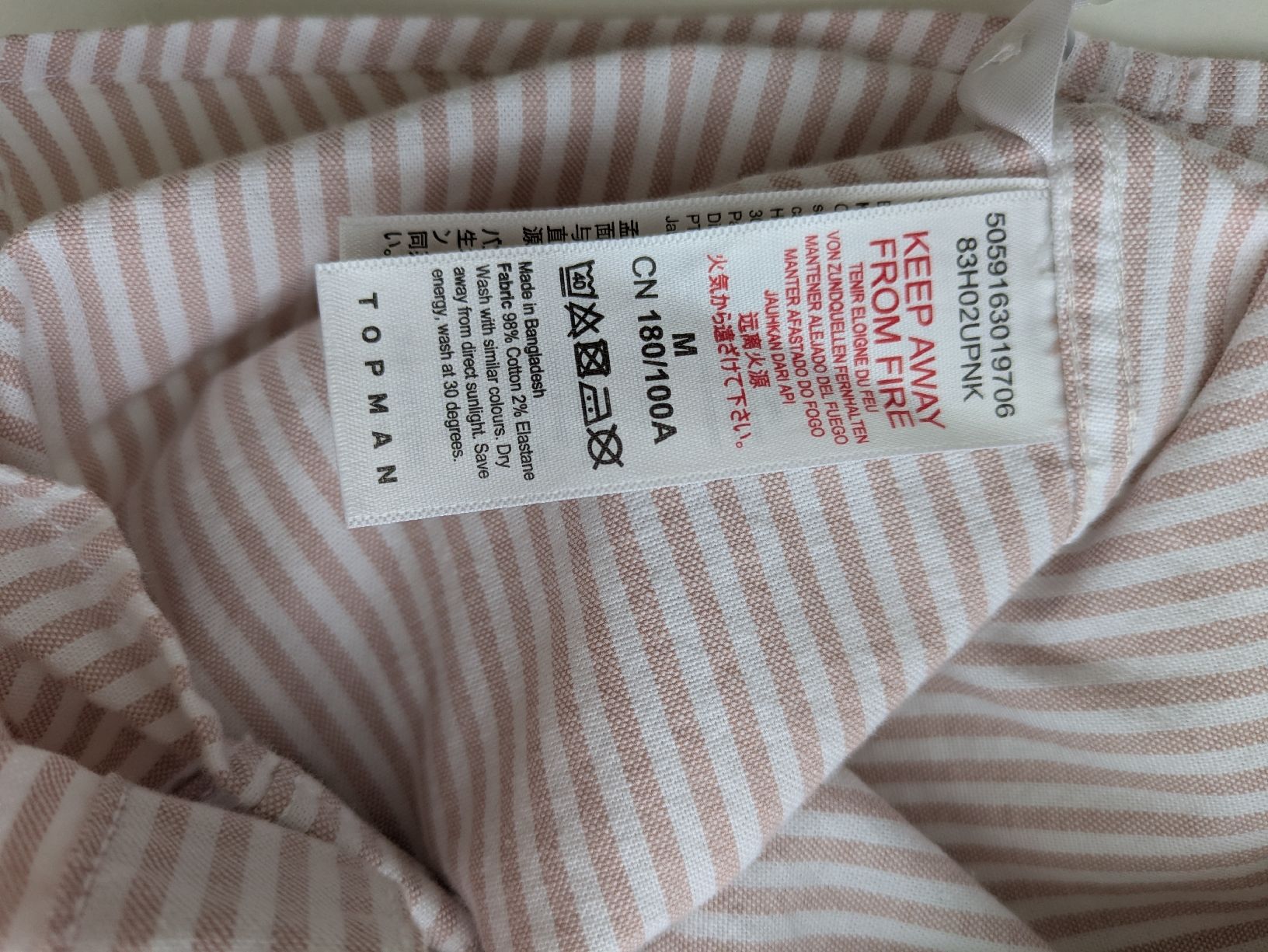 Camicie: Topman Hemd, Grösse S gestreift, Herren – Usato da Rorschach venduto da joh_v2y2 2