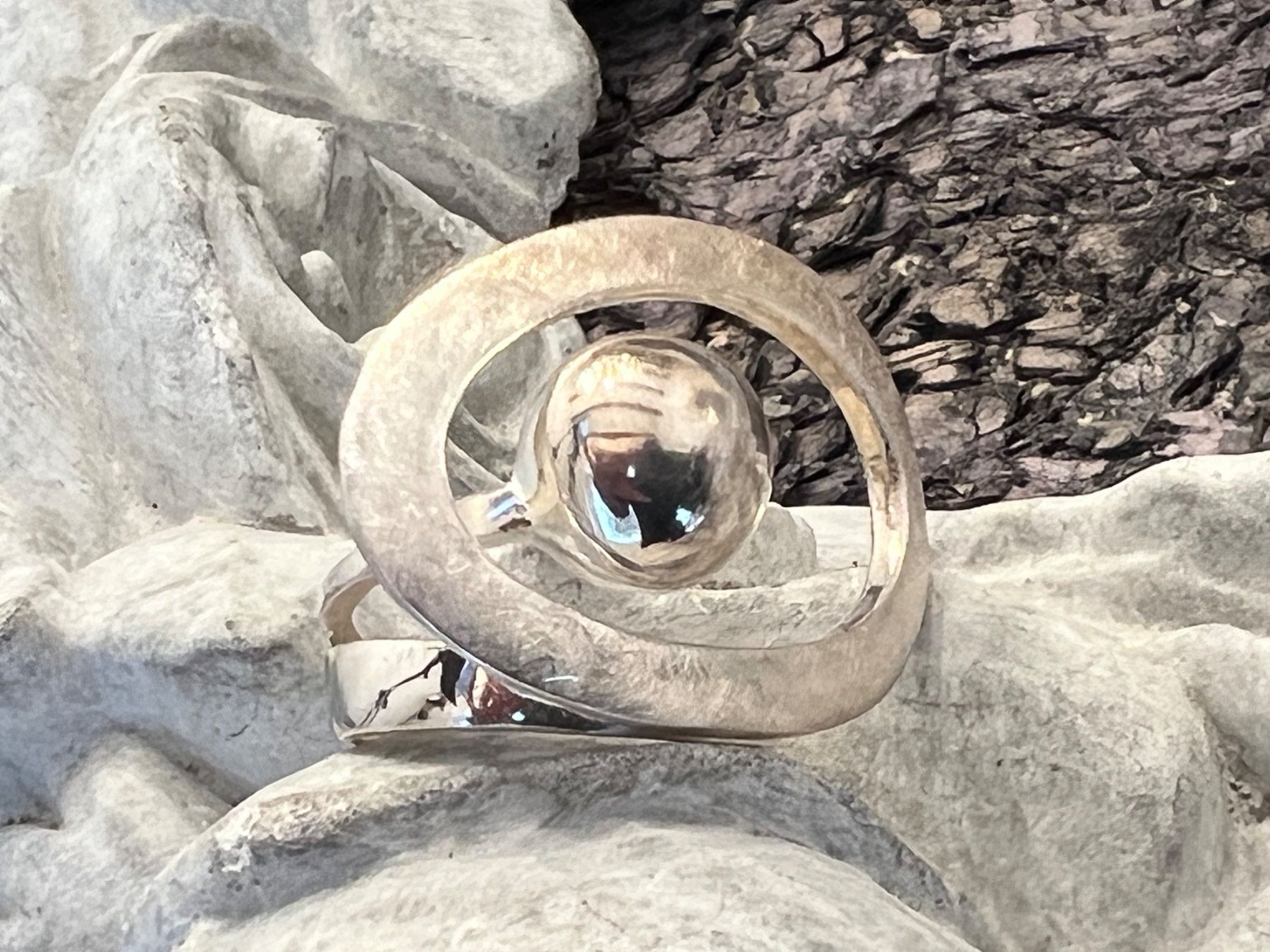 Ringe: Designer Ring aus einer Silberschmiede G 58  Sterling Silver – Neu (gemäss Beschreibung) aus Bern von Jiffy