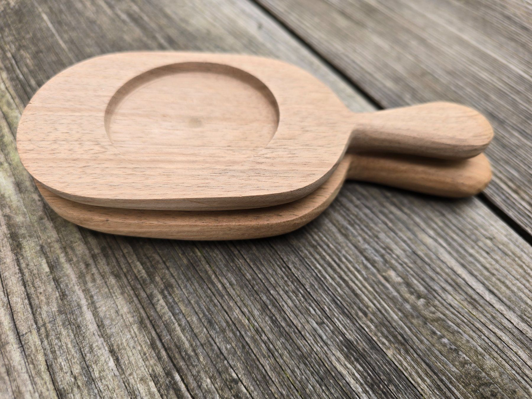 Holzartikel: Holz/Serviertablette Nussbaum-Set 2-tlg. – Neu (gemäss Beschreibung) aus Romanshorn von Rachacha 2