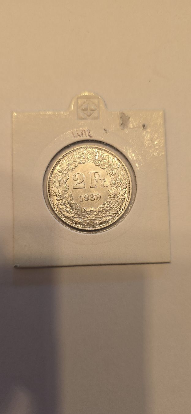 Toutes les monnaies: piece 2chf 1939 UNZ – Neuf (Voir description) à Fribourg par yan_z5fr