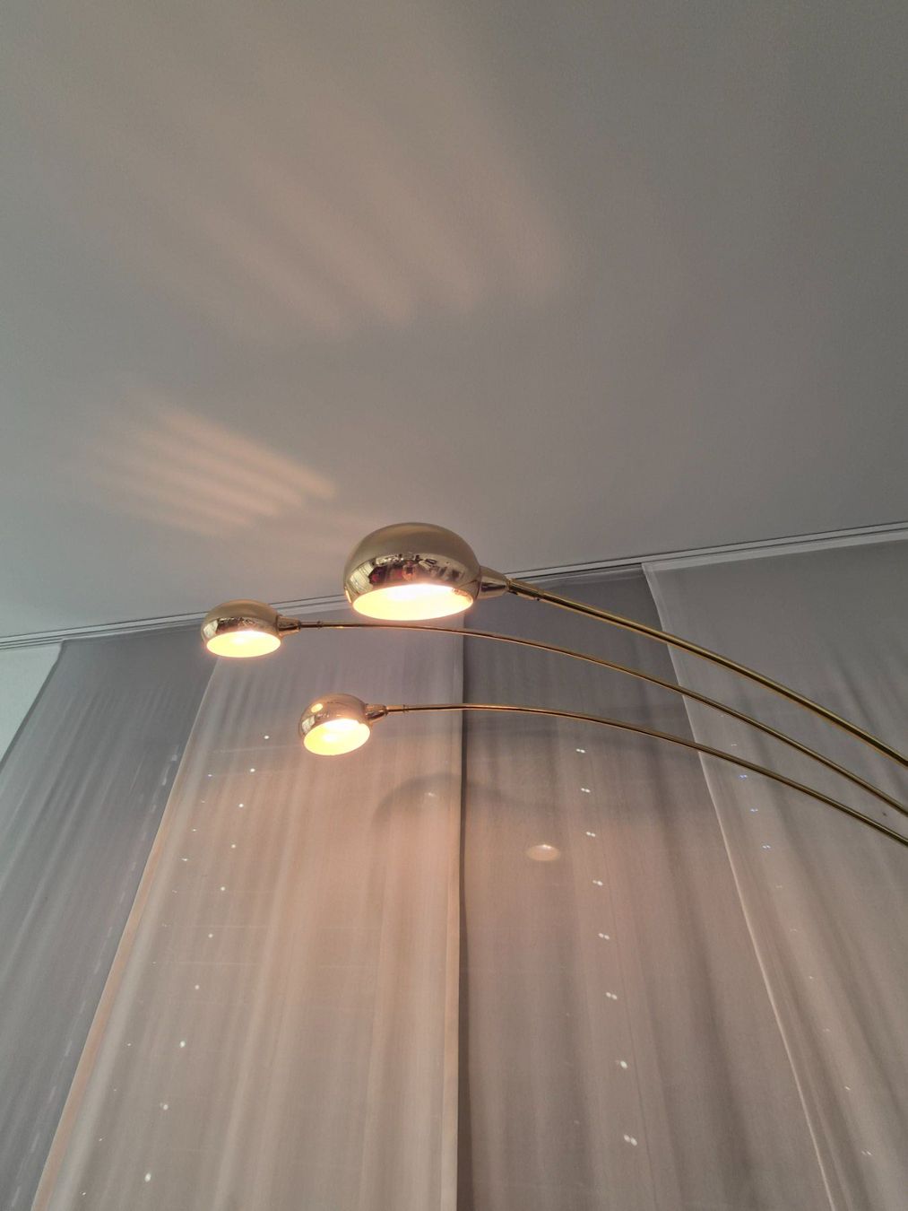 Lampade: Vintage Bogenlampe Messing 3 Flammen – Usato da Bellikon venduto da maxa77 5