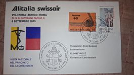 Swissair Voli Roma - Zurigo - Roma 08.09.1985