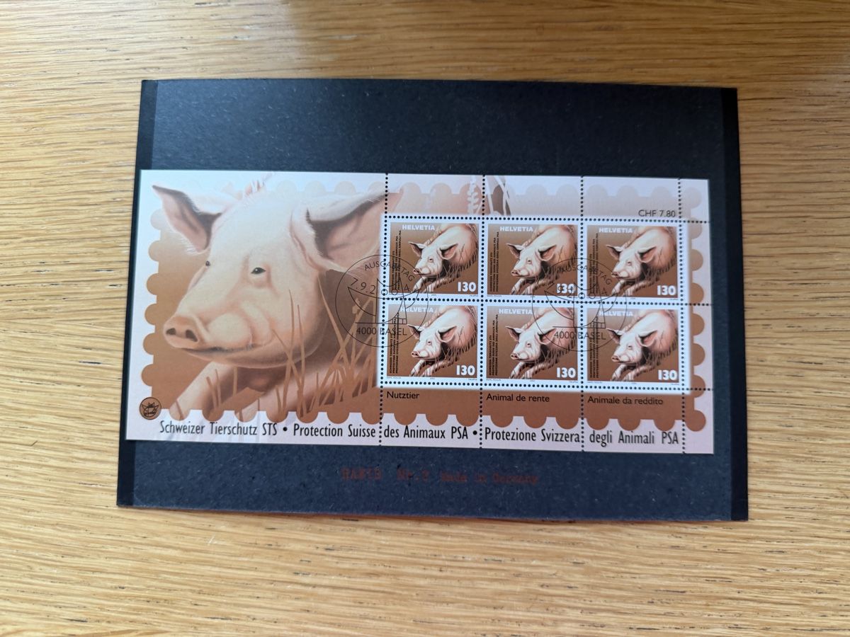 Alle Briefmarken: 3 Kleinbogen Tiere 7.9.2004  Basel  – Neu (gemäss Beschreibung) aus Murgenthal von Tina_4055 4