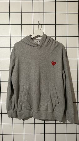 Play Comme des Garçons Grey Hoodie XL