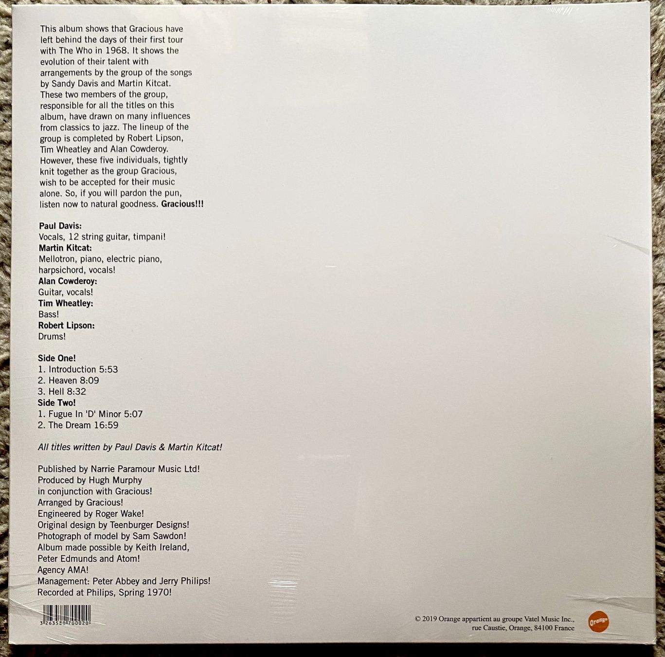 Schallplatten: Gracious! - Gracious! LP 1970 NEU/OVP – Neu und originalverpackt aus Forch von xtcpiemont 1