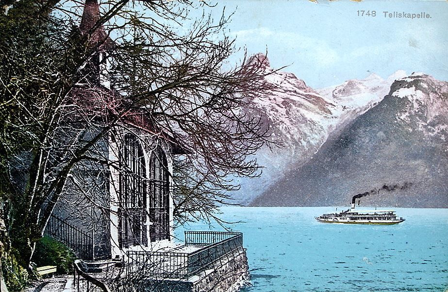 Cartes postales: TELLSKAPELLE Dampfschiff – D'occasion à Jona par philajona