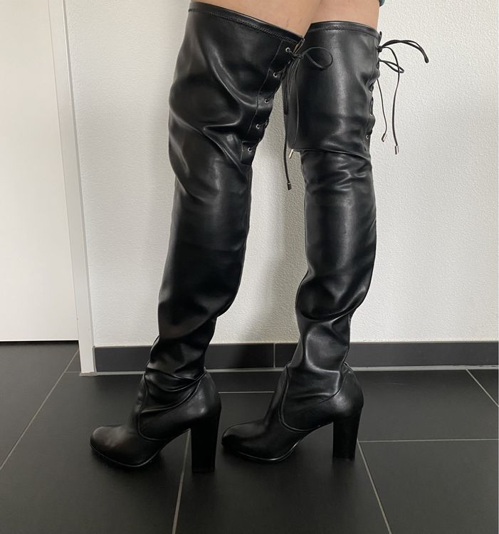 Tamaris Stiefel Schwarz Overknee Stiefel Sportlich NAVYBOOT