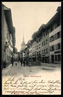 AK Aarau, Straßenpartie der Rathausgasse