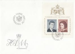 1967 FDC Fürstentum Liechtenstein Vermählung des Erbprinzen