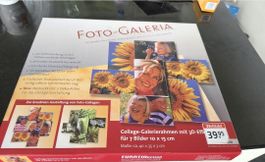 Sommerliche Foto Collage Rahmen mit 3D-Effekt für 7 Bilder