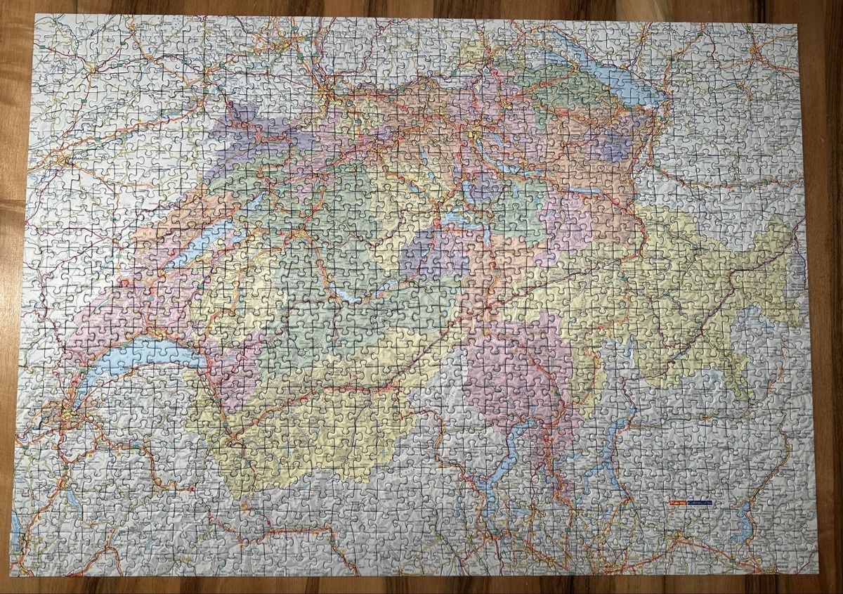 Ravensburger Puzzle: Ravensburger Puzzle Schweizerkarte 1000 Teile – Nuovo (secondo la descrizione) da Hindelbank venduto da NiciW7 2