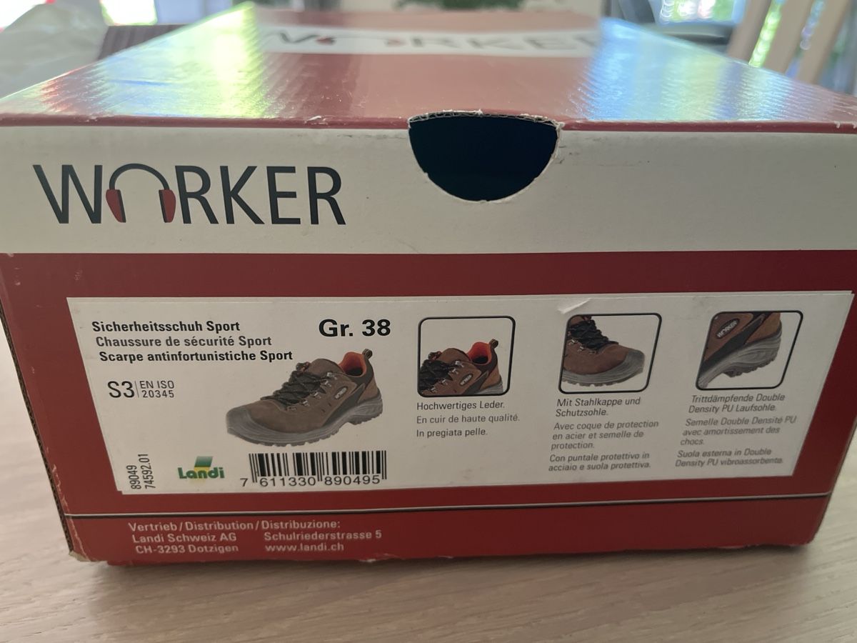 Scarpe da uomo: Chaussures de sécurité Worker S3 marron taille 38 – Nuovo e nell'imballaggio originale da Couvet venduto da MeNaAm 4