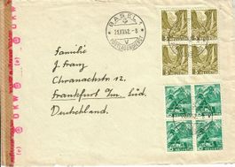 Brief, Basel - Deutschland Zensur 1942