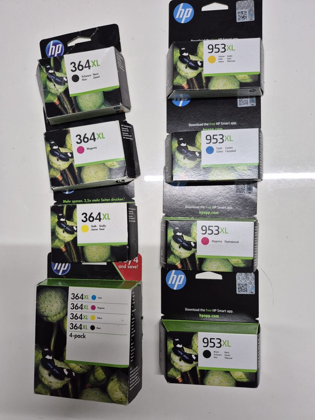 Hewlett Packard Cartucce per stampanti & toner: Druckerpatronen HP 953 + HP 364 – Nuovo e nell'imballaggio originale da Lupfig venduto da musicbox80