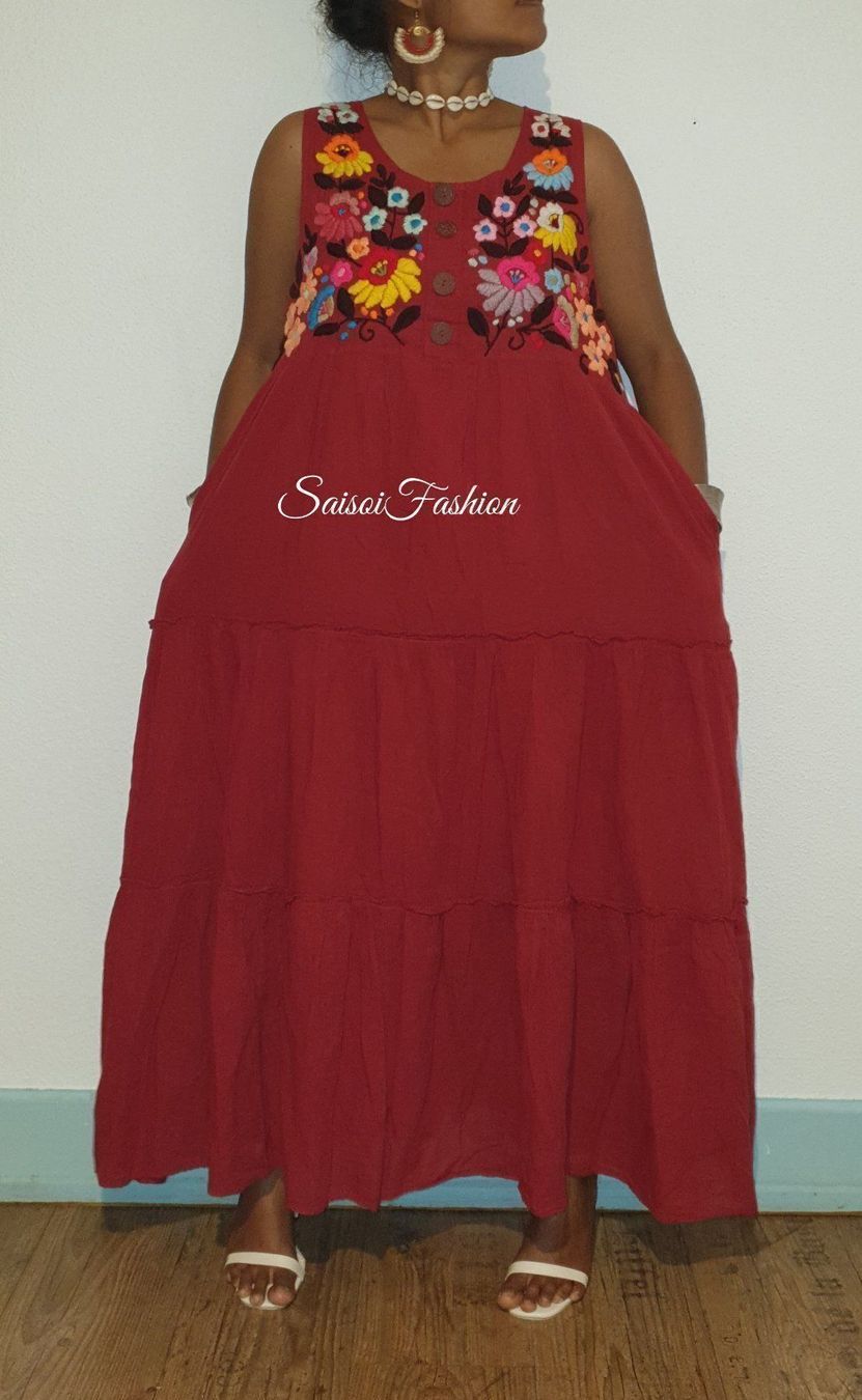 Vestiti: Sommer Boho Handmade 100%Baumwolle Maxikleid  XS-L – Nuovo e nell'imballaggio originale da Ebmatingen venduto da SaisoiFashion 9