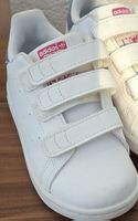Kinder Halbschuhe Adidas Klettverschluss weiss Grösse 27