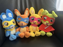 Plüschhasen Superhelden Set 4 Stk. Migros neu
