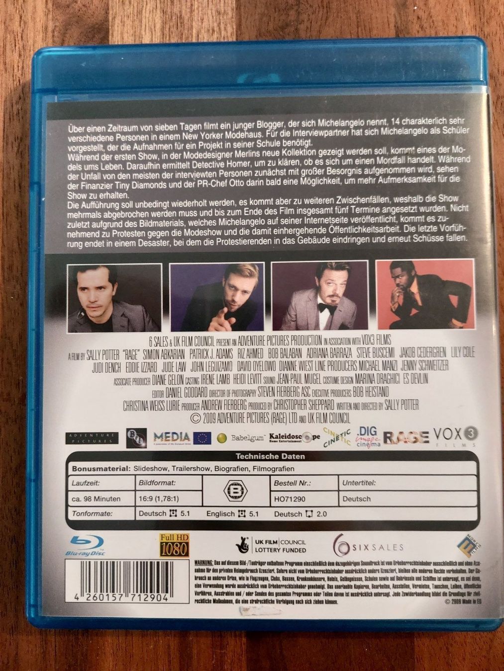 Tous les DVDs: Blu Ray - Rage – D'occasion à Rheinfelden par Onyx74 1