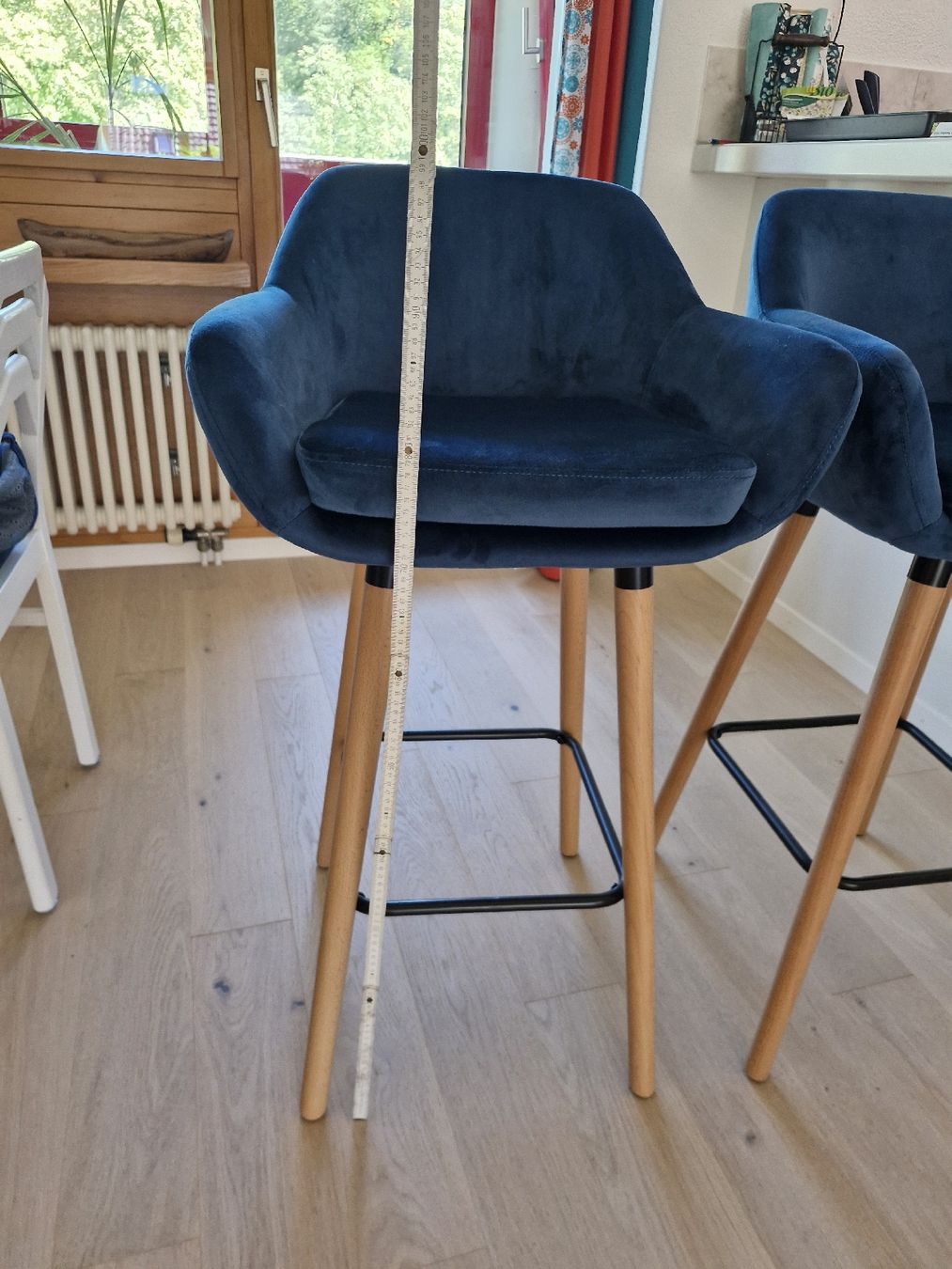 Stühle: Bahocker blau – Gebraucht aus Langnau am Albis von roc_58qq 3