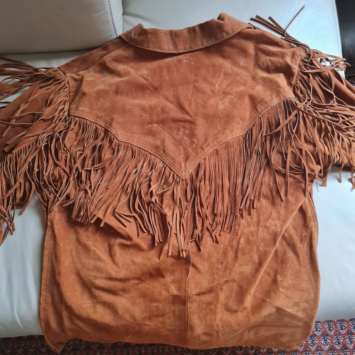 Hemden: Lederhemd Scully mit Fransen in braun , Grösse M – Gebraucht aus Coeuve von Nelly2 6