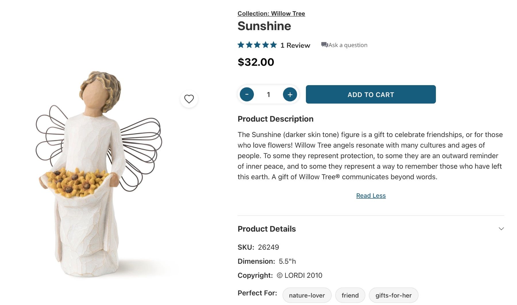Willow Tree Figuren: Figur "Sunshine" von Willow Tree - ein herziges Geschenk – Gebraucht aus Trogen von salix42 4