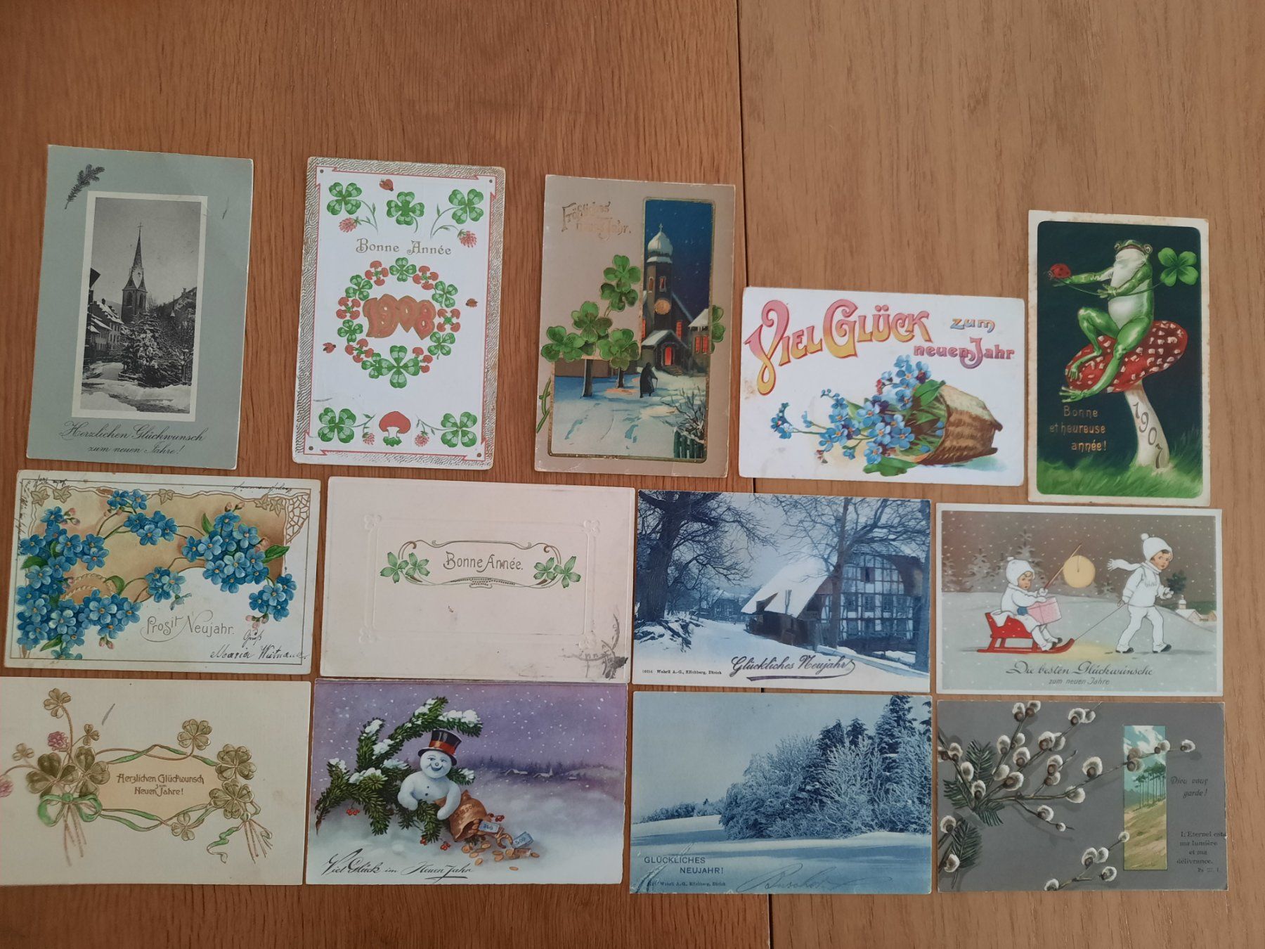 Cartoline: Schweiz, 13 Neujahrskarten – Usato da Trimbach venduto da monga01