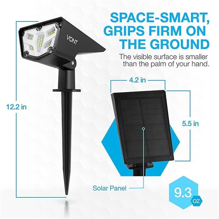 Lampade: LED Solar Outdoor Leuchte Spot Grösse – Nuovo e nell'imballaggio originale da Oensingen venduto da Liquidations-Shop 4