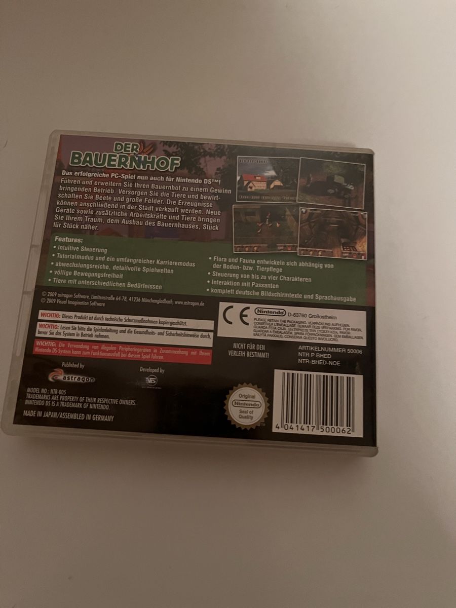 Nintendo Spiele: Nintendo DS Spiel: Der Bauernhof – Neu (gemäss Beschreibung) aus Egliswil von cx.cx 1