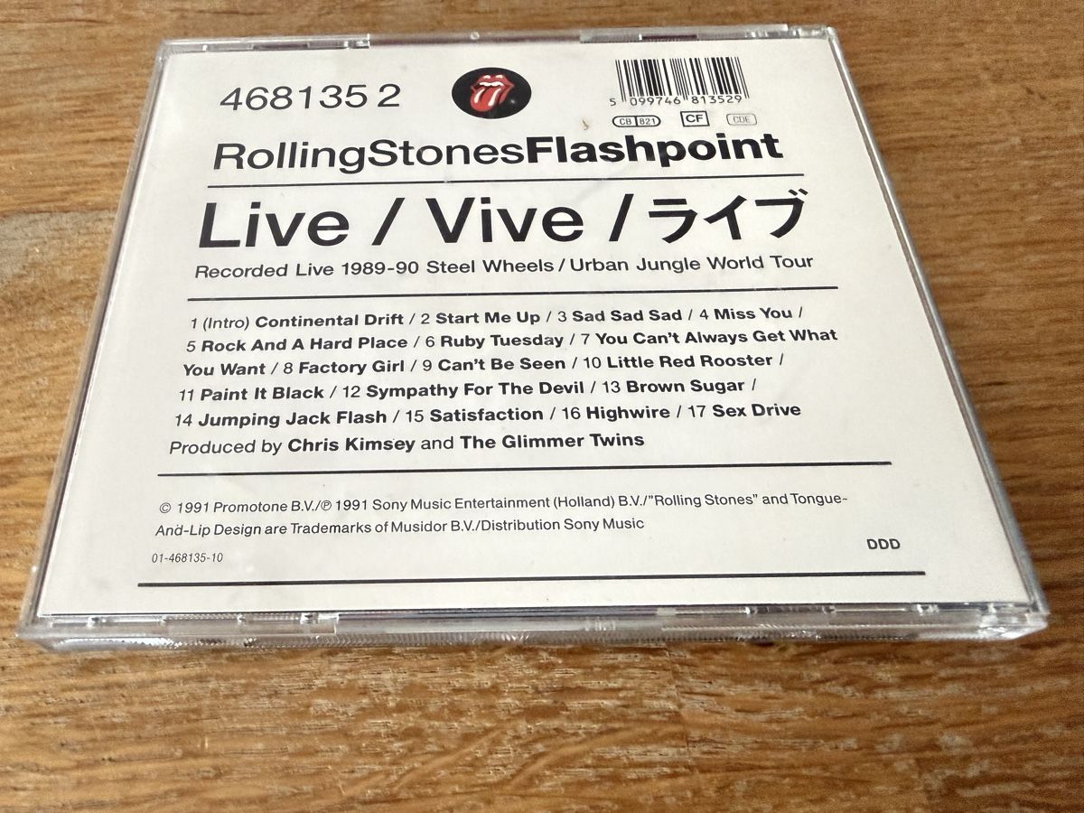 CD: Rolling Stones CD Flashpoint Live Album – Usato da Goldach venduto da Messerguru 1