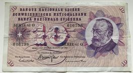 Schweiz 10 Franken 1969 Serie 61 O