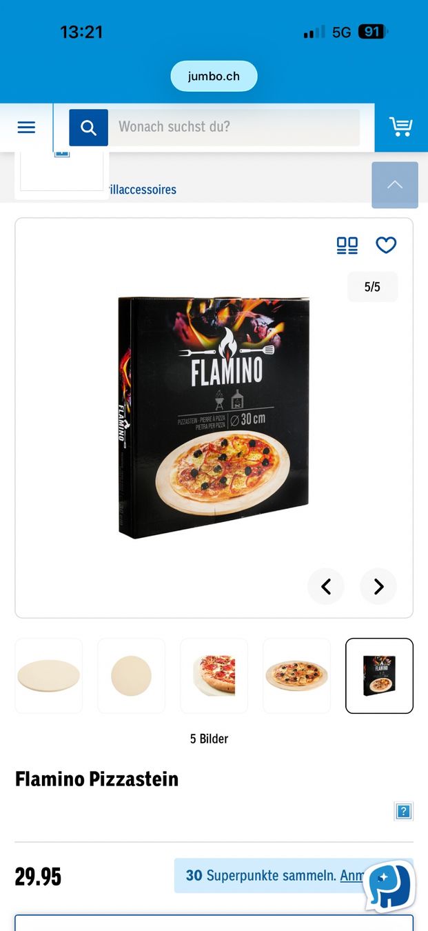 Elettrodomestici da cucina: Flamino Pizzastein, neu und verpackt – Nuovo e nell'imballaggio originale da Lengnau BE venduto da AndyFritz1 2