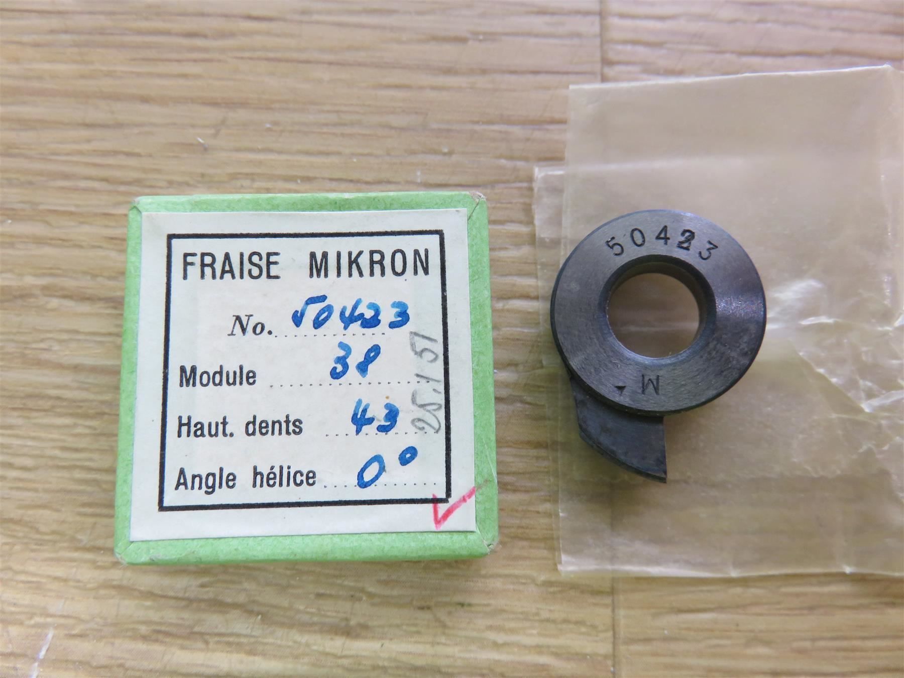 Tutti gli attrezzi: MIKRON Fräser/Fraise roue dancre Cal.13" – Nuovo (secondo la descrizione) da Hölstein venduto da federhaus
