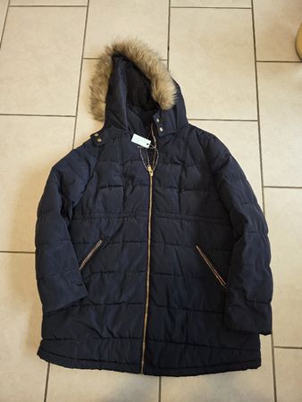 Damen H&M Mama, Gr.L Umstandswinterjacke dunkelblau 