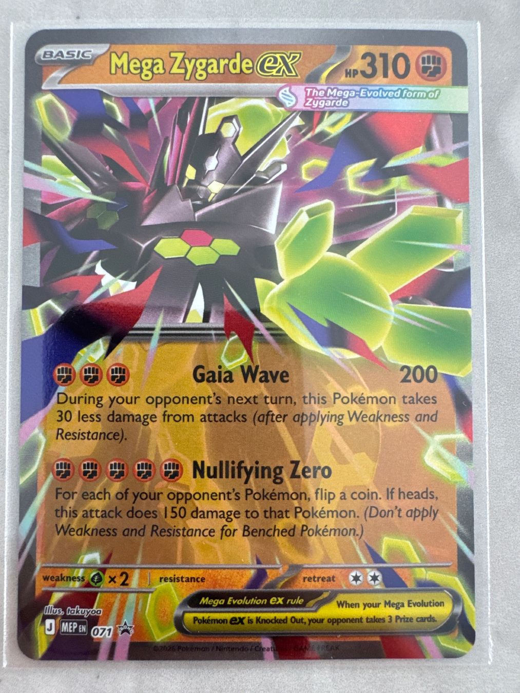 Pokémon Carte collezionabili: Mega Zygarde ex MEP071 EN - Promo – Nuovo (secondo la descrizione) da Wil SG venduto da Prof.Eich