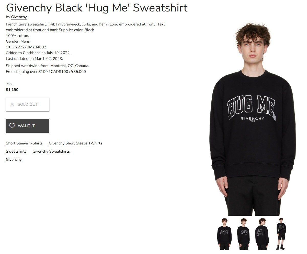 Maglioni & Felpe: Givenchy Sweatshirt / Pullover – Nuovo e nell'imballaggio originale da Bern venduto da PeroT 5