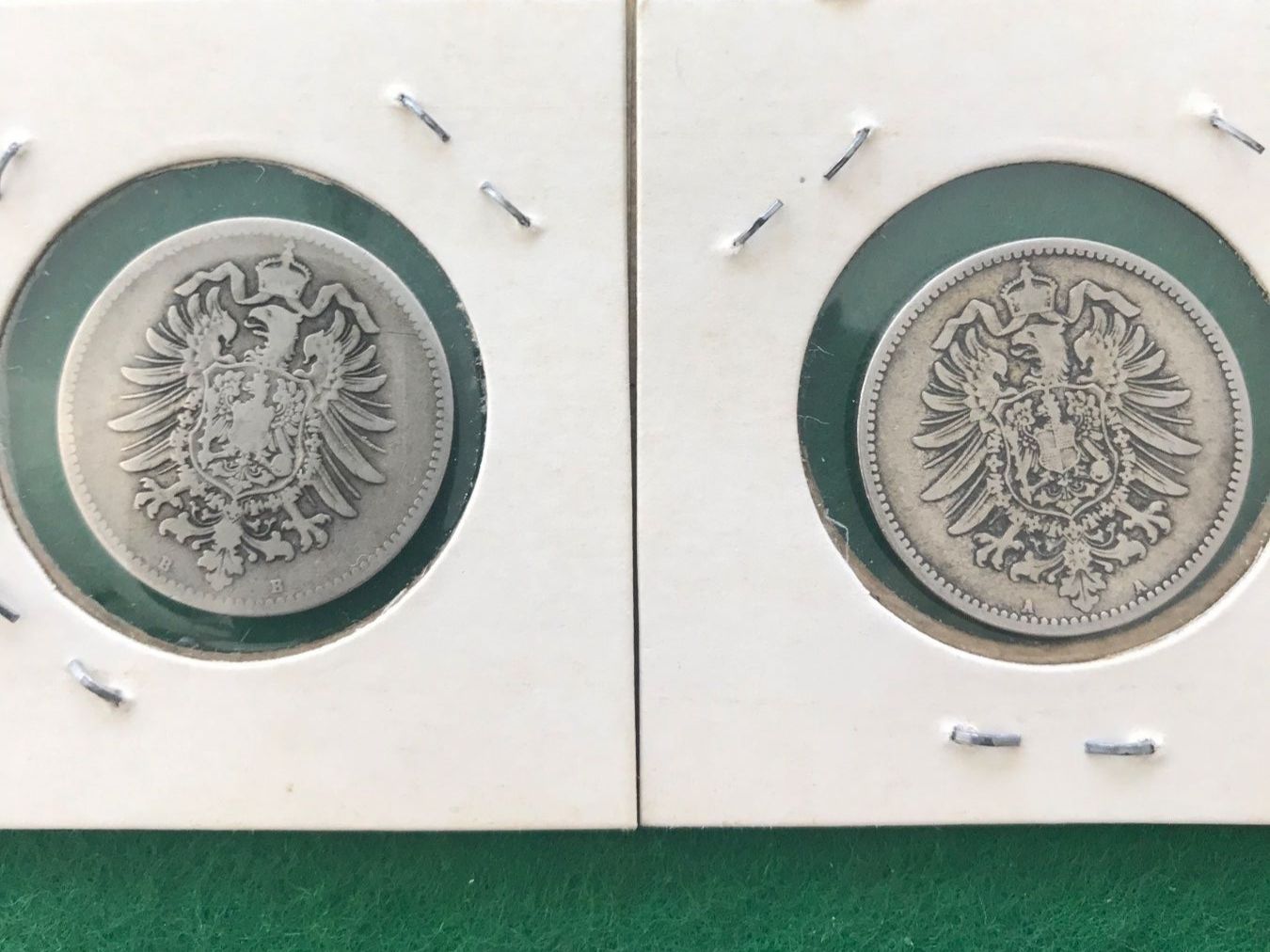 Tutti le monete: DL   1  Mark 1875 B  +  1881 A – Usato da Viganello venduto da Plausch8 1