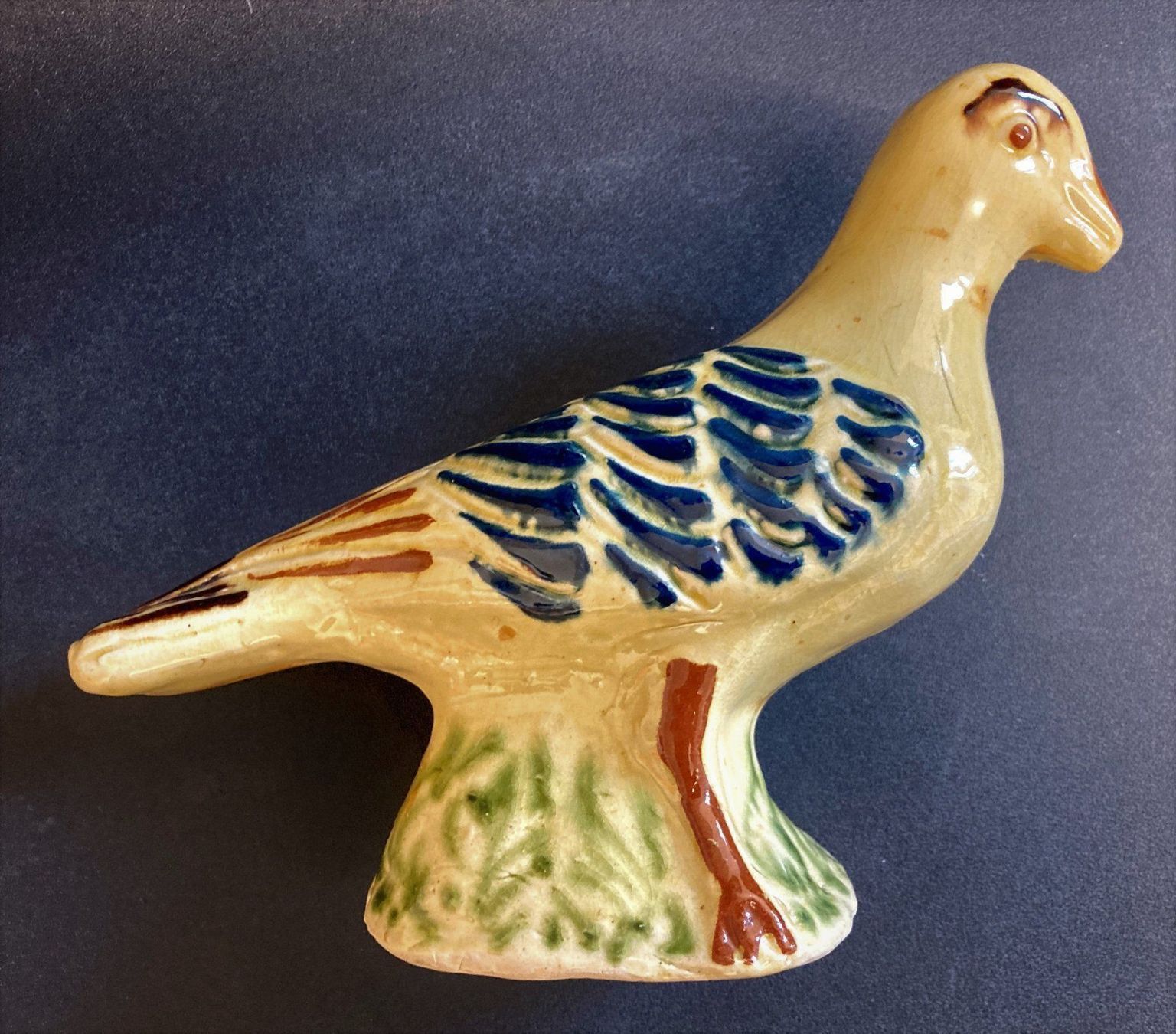 Figuren: Taube Figur Keramik handgemalt Tontaube – Gebraucht aus Wangen b. Olten von Buntgemischt 3