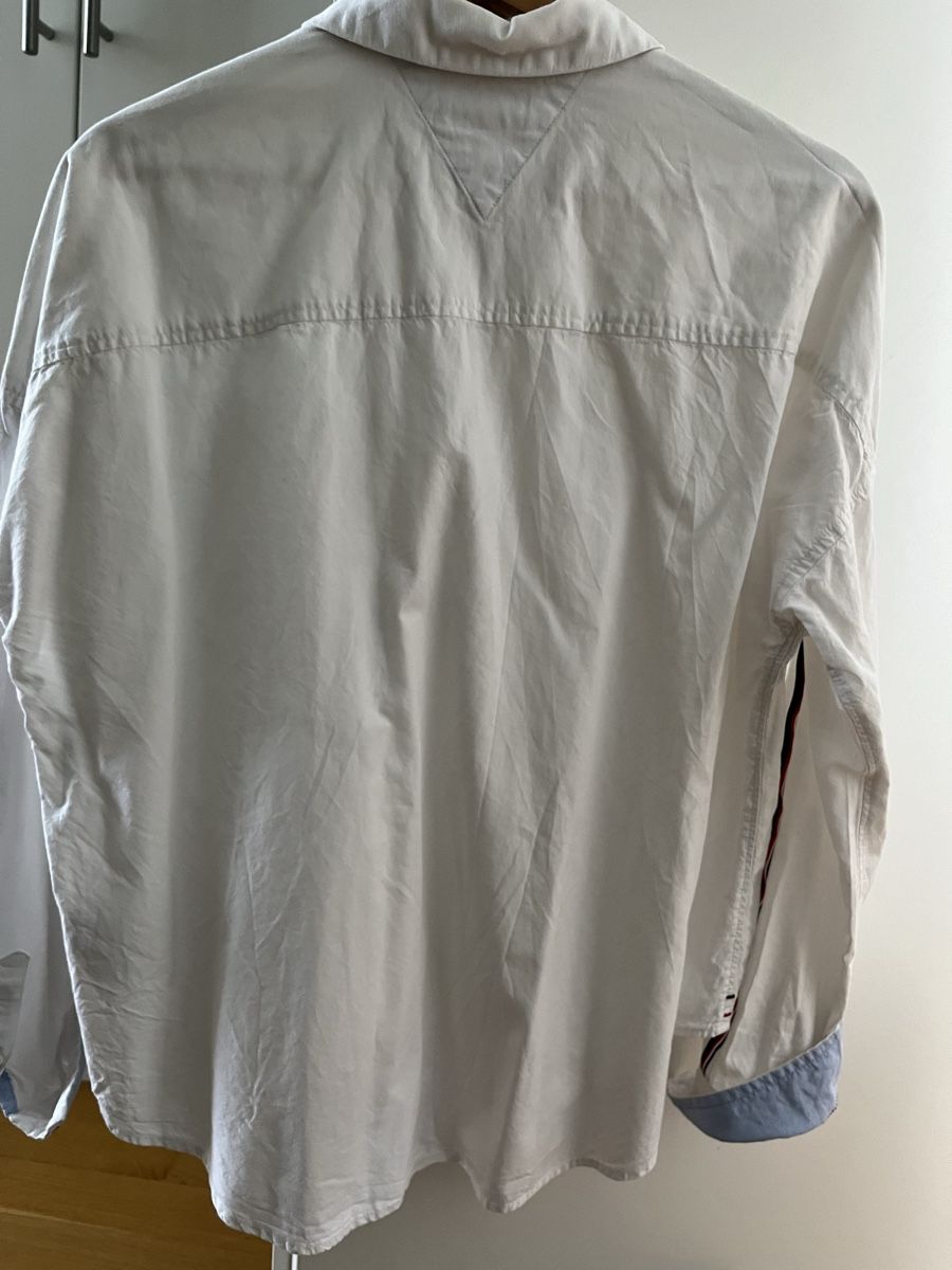 Tommy Hilfiger Camicette: Tommy Jeans Bluse/Hemd, Gr. M, weiss – Nuovo (secondo la descrizione) da Lenzburg venduto da car_pzg8 1
