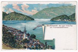 Beckenried Blick gegen Vitznau-Rigi am Vierwaldstättersee