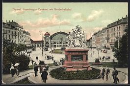Basel, Strassburger Denkmal mit Bundesba