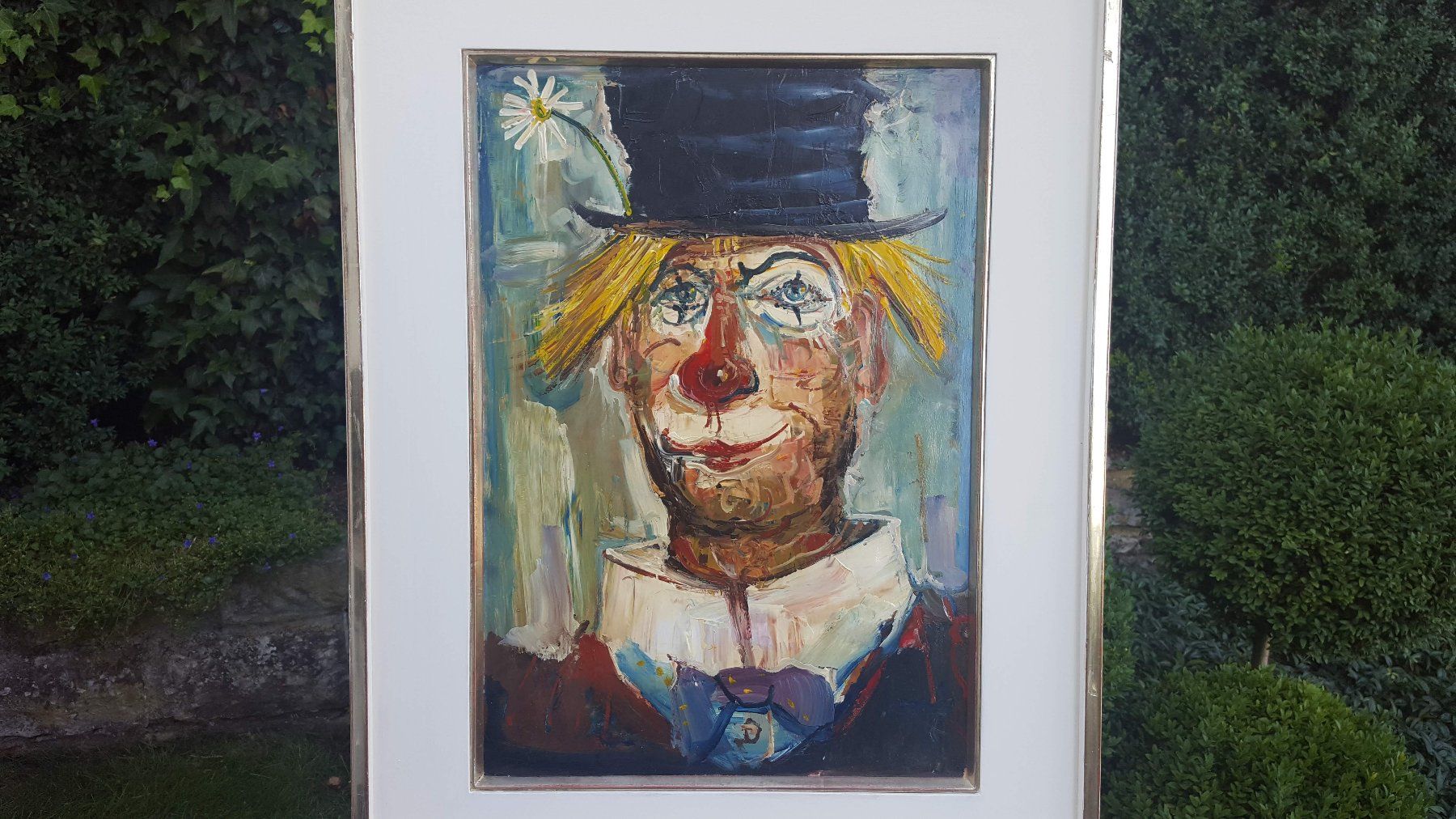 Dipinti: Clownbild, Gaston Tyko, Oel auf Platte – Usato da Dietlikon venduto da Justus4 2