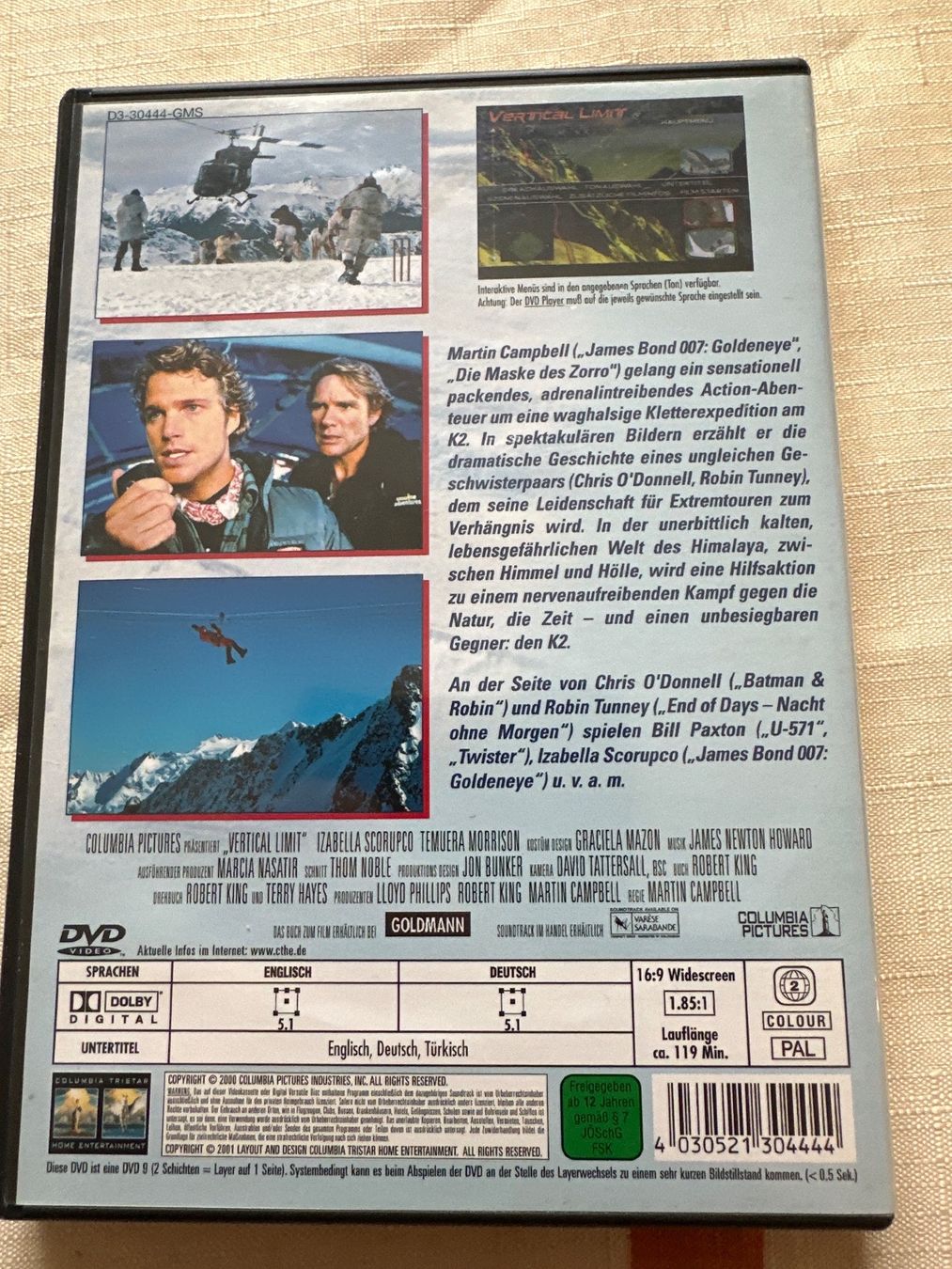 Tutti i DVDs: Vertical Limit – Usato da Schaffhausen venduto da D-MAC 1