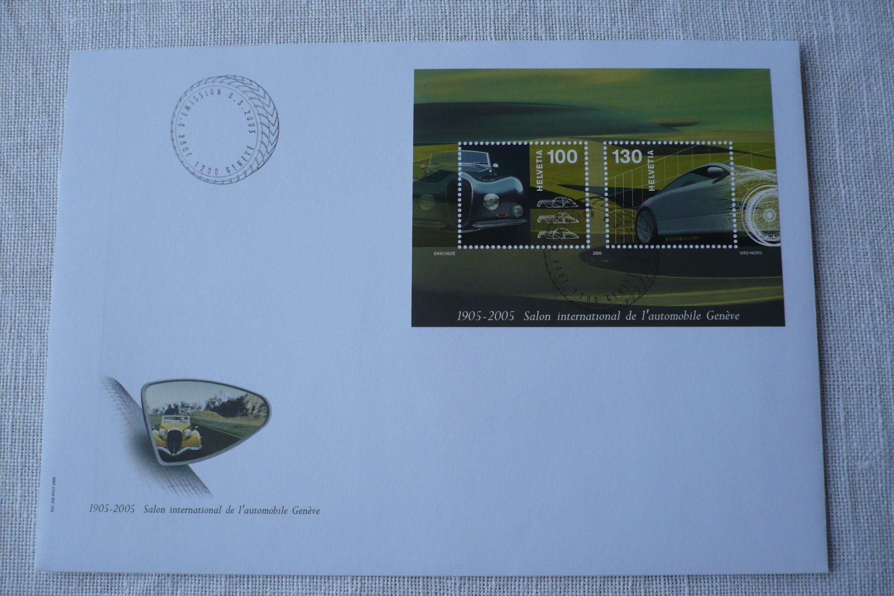 Alle Briefmarken: 2005 FDC Block Autosalon SBK 1154 – Gebraucht aus Zürich von saltandpepper008