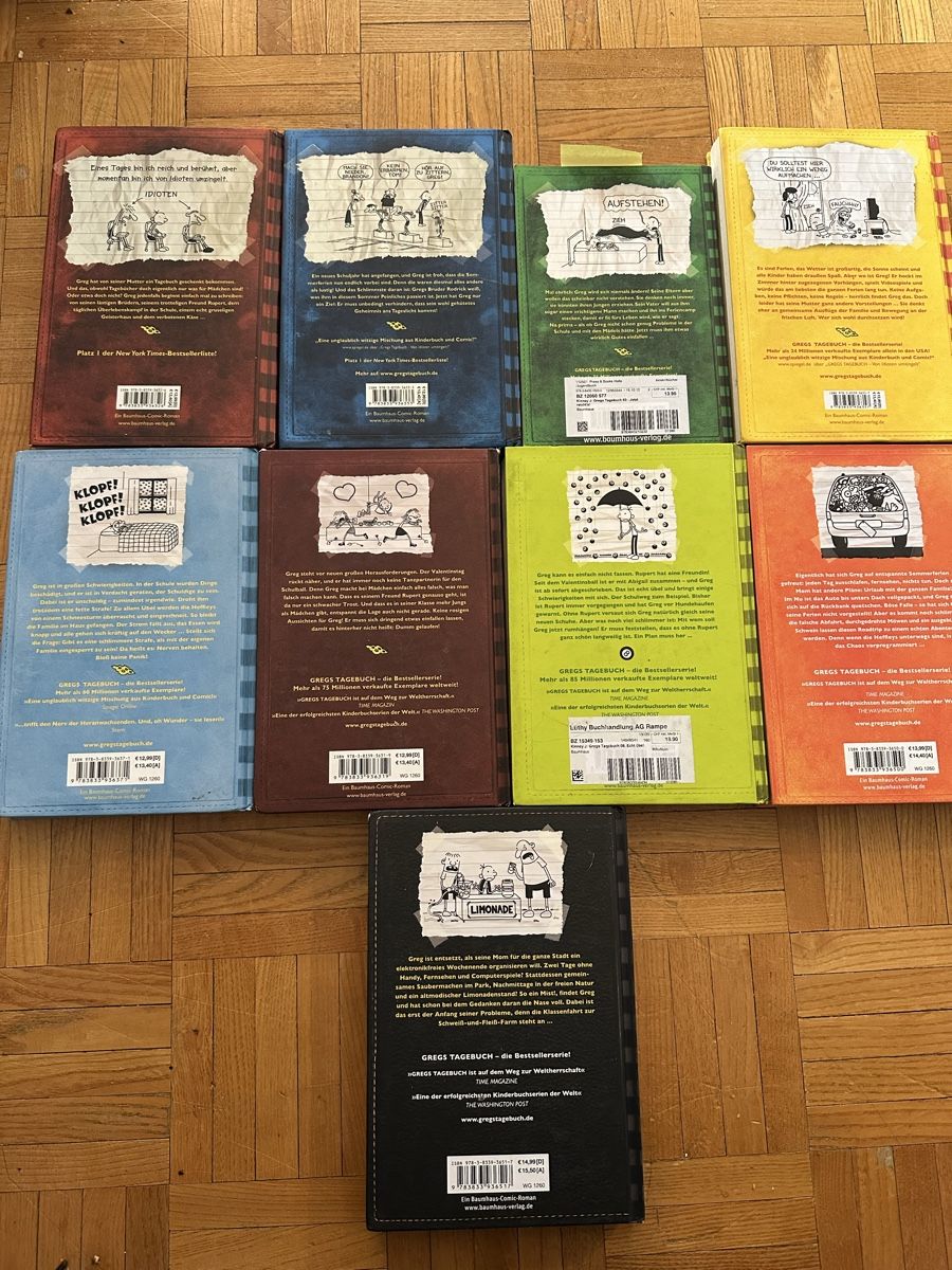 Libri: GREGS TAGEBUCH 9 Bücher  – Usato da Uster venduto da bek_v2ct 4